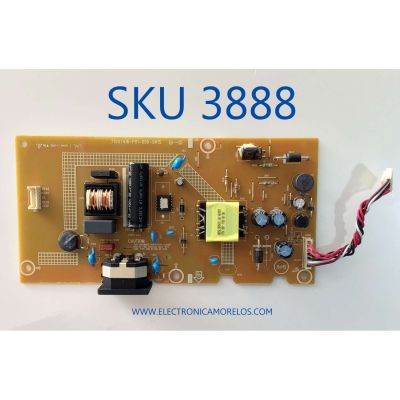 FUENTE DE PODER PARA MONITOR DELL / NUMERO DE PARTE GH481EQD1 / 715G7416-P01-000-0H1S / (Q)GH481EQD1 / 3957816P0875 / PANEL MV270FHM-N20 / MODELO SE2717HC